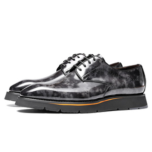 Zapatos de Vestir Italianos de Moda para Hombre, con Hebilla de Monje y Punta Cuadrada. Vestido de Otoño de Cuero de Alta Calidad que Aumenta la Estatura - Product Image 4