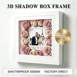 Cadre 3D personnalisable avec double profondeur (3 cm/4,8 cm) – Conception modulaire pour œuvres d'art 3D et souvenirs - Product Image 1
