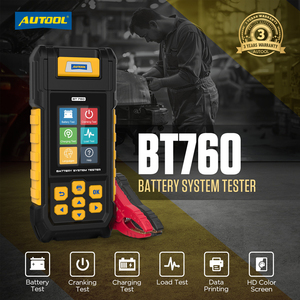 AUTOOL BT760 Professional 12V <b>24V</b> <b>Battery</b> Tester Car <b>Battery</b> Analyzer with Printer Charging Cranking Load Test - Product Image 3