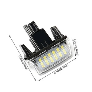 2 Luces LED para Placa de Matrícula para <span class=keywords><strong>Toyota</strong></span> Camry, Corolla, Prius, Yaris, Highland, Avalon, Auris, Vios, Esquire, EZ, Noah, <span class=keywords><strong>Proace</strong></span> - Product Image 6