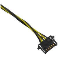 Konektor Molex 503764-0601 1.0mm Pitch 6-Pin dengan Terminal Berlapis Emas UL10064-28AWG FEP untuk Perakitan Kabel Pre-Crimped