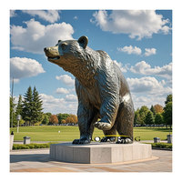 Artistique Bronze Sculpture Art Bronze Ours Statue Mignon Taille Réelle Koala Sculptures à Vendre