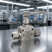 Vanne à bille Hikelok Factory 15000 psi HIP Autoclave Type Butech en acier inoxydable 1/8'' 1/4'' OD FNPT