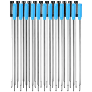 Lage Moq Bal Punt Navulling Zwart Blauw Inkt Metalen Vervangbare Pen Navulling Balpen Voor Voorraad - Product Image 6