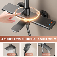 Meilleure vente en stock : Ensemble de douche thermostatique à touches piano, 4 modes, 4 sorties, jet doux, chromé – Le favori d'Europe et d'Amérique