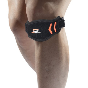Kniebandage met patellastabilisator voor pijnverlichting bij warme dagen, van polyester, ademend en compressief, geschikt voor wandelen, basketbal en hardlopen. - Product Image 1