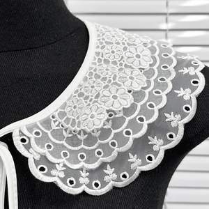 Femmes été nouveau manteau mince blanc Double couche creux col polyvalent Protection solaire à la mode écharpe maille animaux vêtements - Product Image 6