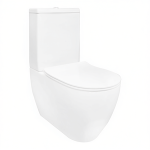 Inodoro Monobloque Greta, Empotrado en la Pared, Sin Borde, con Cisterna, Blanco, 81 cm de Largo, 41 cm de Ancho - Product Image 3