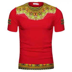 New Arrival African Ankara Ethnic Short-Sleeve T-shirt Clothing For African Men Wear