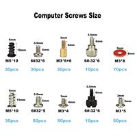 DIY PC Case Repair ordinateur portable Power Graphics cpu fan Motherboard Standoffs screw Kit set for HDD SSD Hard Drive