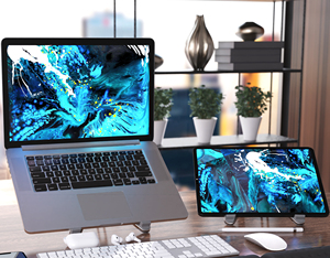 Factory Wholesale Adjustable Aluminum <strong>Laptop</strong> <strong>Stand</strong> for 11-17&quot; Tablets &amp;<strong>Laptop</strong>