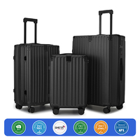 20 24 28 Zoll Hartschalen-ABS-Trolley-Koffer mit individuellem Logo, leicht, wasserdicht, luxuriöses 3-teiliges Reisekoffer-Set