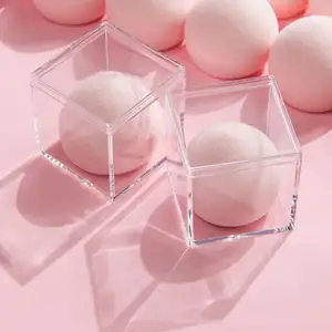 定制迷你桃子棉花糖化妆海绵 & 粉色摩奇搅拌机海绵单包装自有品牌