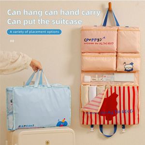 New Stripe Foldable 6 in 1 Multi Functional <b>Luggage</b> Bag Organizer Bags for Travel - Product Image 2
