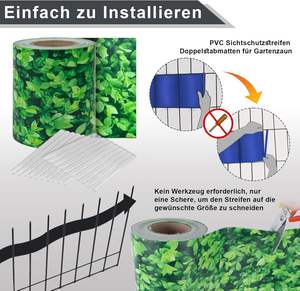 Bandes de protection d'écran de confidentialité en PVC incl. Clips de fixation 450 <span class=keywords><strong>gsm</strong></span> - Product Image 4