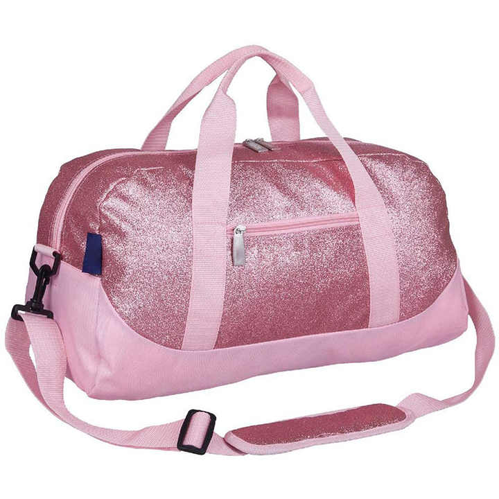 Weekend portable small carry on glitter duffle bags dance duffel bags