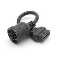Câble de diagnostic pour camion J1939 9 broches vers connecteur femelle OBD2, outil compatible avec les véhicules anciens, cuivre automobile 12V/24V