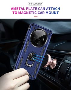 360 anneau en métal porte-doigt magnétique support de voiture hybride armure <span class=keywords><strong>coque</strong></span> de téléphone pour Redmi <span class=keywords><strong>A3</strong></span> Turbo 3 13R couverture arrière - Product Image 3