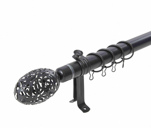 Poste de cortina ajustable, venta de fábrica, Barra telescópica de 2 metros, único poste, cabeza de huevo de <span class=keywords><strong>ganso</strong></span>, postes de cortina de larga duración - Product Image 3