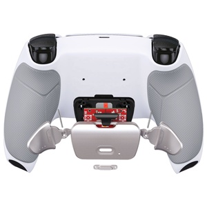 RISE V3 Remap Kit With Board +White Rubberized <b>Grip</b> Back Shell + Remappable Back Metal Button Paddle for PS5 BDM030/040/050 - Product Image 4
