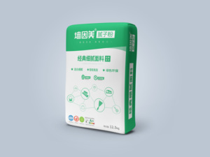 Poudre de mastic à surface fine QYM Crystal Series 25 kg, sans formaldéhyde, mastic mural écologique, super fin, blanc, pour réparation de murs intérieurs F - Product Image 1