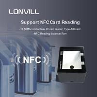 Scanner de code 2D de carte d'identité de carte à puce en gros NFC QR Reader MRZ OCR Passport Scanner