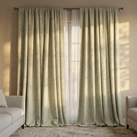 Cortinas de Terciopelo de Lujo, Cortinas Suaves y Pesadas con Filtro de Luz, Diseño Abstracto Geométrico, Estilo Bohemio, Personalizables para Sala de Estar