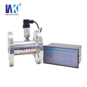 OEM-gesupporteerde roestvrijstalen 304 turbine flowmeter voor het meten van hoogviskeuze vloeistoffen en olie met digitaal display - Product Image 1