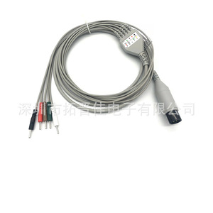 สายส่งสัญญาณ WOND2000 แบบ 6 เข็ม 5 ช่อง สำหรับระบบฟื้นฟูสมรรถภาพทางประสาท ใช้สำหรับกายภาพบำบัด - Product Image 1