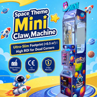 MAKER Mini machine à griffes à monnayeur, à profit élevé, thème spatial, distributeur de porte-clés, Mini Pinza pour parc d'attractions