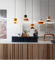 Lustres suspendus LED ronds modernes de style nordique pour salon, chambre, restaurant, cuisine, chevet et îlot