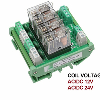 Module de relais PLC 4 canaux 12V 24V 1NO1NC en gros, compatible avec YA, pour usage industriel