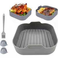 Produits de vente chaude 2024 cuisson Nouveaux revêtements de pot en silicone pour friteuse à air réutilisables 7 7.5 8 8.5 pouces