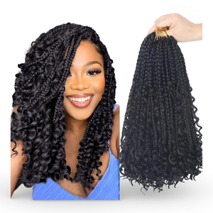 <span class=keywords><strong>Treccine</strong></span> <span class=keywords><strong>Africane</strong></span> a Tre Fili da 150g Più Vendute, <span class=keywords><strong>Capelli</strong></span> per Crochet <span class=keywords><strong>con</strong></span> Doppia Trama a Macchina e Filo Resistente alle Alte Temperature - Product Image 2