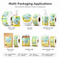 Étiquettes en vinyle imperméables écologiques personnalisées pour produits chimiques quotidiens, parfums, gels douche et détergents pour le linge