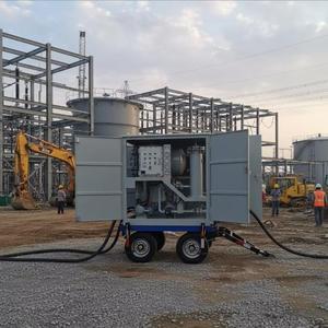 เครื่องกรองน้ำมันสุญญากาศแบบเคลื่อนที่สองขั้นตอน ป้องกันการระเบิด พร้อมระบบควบคุมอัตโนมัติ PLC สำหรับการขจัดน้ำในภาคสนาม - Product Image 1