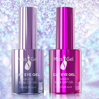 MissGel Échantillon Gratuit Faites Votre Logo Aimant Diamant Cat Eye Nail Art Magnétique Uv Gel Nail pour Led Cat Eye Gel Polish