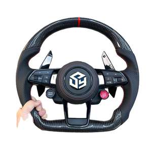 Volant en fibre de carbone forgée pour la modification et l'amélioration du volant du Volkswagen <span class=keywords><strong>Golf</strong></span> 8 GTI MK8 - Product Image 3