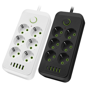 USB Ổ cắm thông minh, tiêu chuẩn Châu Âu đặc biệt đa chức năng với cửa an toàn, hộ gia đình sứ văn phòng Cáp khay ổ cắm - Product Image 1