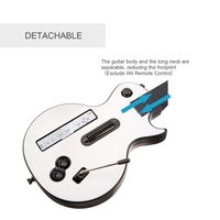 Control Remoto Inalámbrico para Guitarra, Juego de Guitar Hero para Wii, Guitar Hero y Juegos de Rock Band (Excepto Rock Band 1), Color Blanco, Gamepad