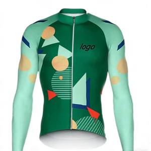 Maillot de cyclisme personnalisé de haute qualité à sublimation géométrique en polyester, séchage rapide, respirant, pour hommes, événements d'équipes de cyclisme sur route, vente en gros - Product Image 2