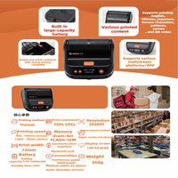 Imprimante d'étiquettes thermique portable M324F Mobile/WiFi/USB, mini imprimante de tickets de code-barres, batterie 2600 mAh, garantie 1 an, en stock