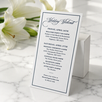 Carte de vœux de mariage tropicale personnalisée, invitation de mariage imprimée offset avec options de couleur et de taille personnalisées