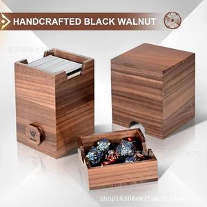 Boîte de rangement en bois pour cartes MTG avec plusieurs compartiments doubles pour cartes et dés, compatible Yu-Gi-Oh! Cartes - Boîte de rangement - Product Image 2