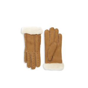 Gants en cuir pour hommes et femmes, chaud, en fourrure d'agneau, classique, de conduite, en cuir, à la mode, avec Logo personnalisé - Product Image 1