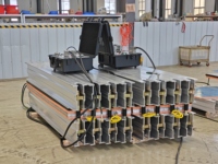 Presse de vulcanisation à plat pour caoutchouc, refroidissement par air, pour épissures de bandes transporteuses, en aluminium
