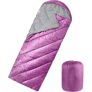 사계절 야외 하이킹 성인용 경량 방수 핑크 소녀 침낭