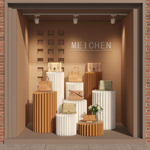 Giá đỡ hình trụ và kệ trưng bày gấp gọn di động cho triển lãm giấy tờ tại phòng trưng bày và sự kiện cửa hàng với thiết kế sáng tạo - Product Image 2