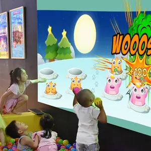 Amusement Park Projection Wall Game System Interactive Smash Wall Ball Child Game