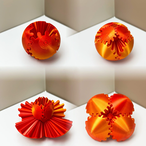 Balle anti-stress créative en PLA imprimée en 3D, cube magique sphérique rotatif, jouet de géométrie spatiale pour les 14 ans et plus - Product Image 5